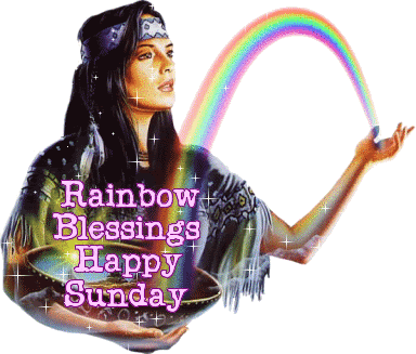 Rainbow Blessings Happy Sunday