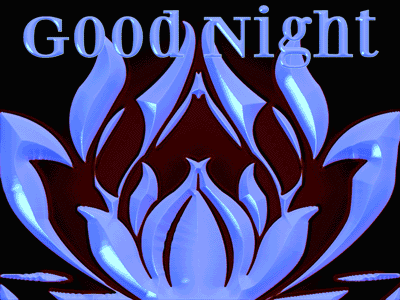 Colourful Good Night Glitter Graphic