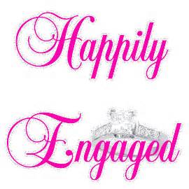 Happily Engaged With Glittering Ring