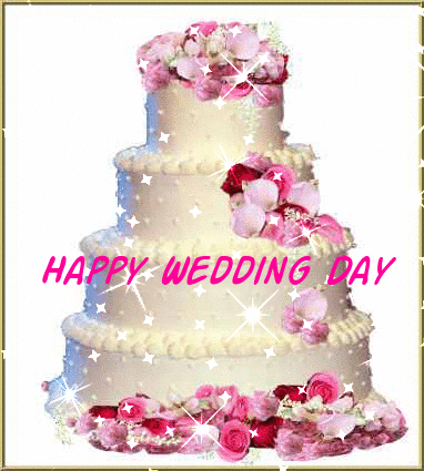 Happy Wedding Day Cake