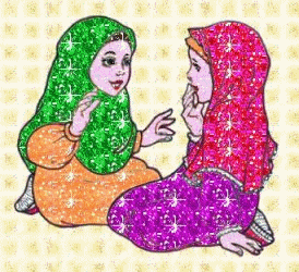 Little Muslim girls Glitter Image