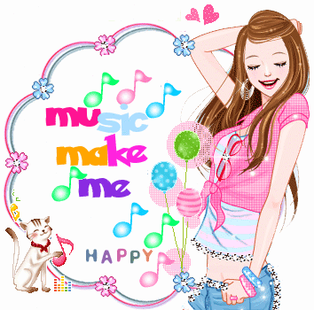 Music Make Me Happy Glitter
