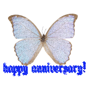 Anniversary Glitter Butterfly