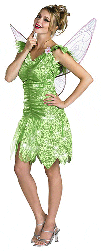 Beautiful Girl In Green Angel Dress
