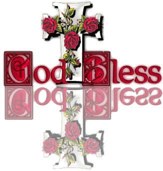God Bless With Sign of Christian