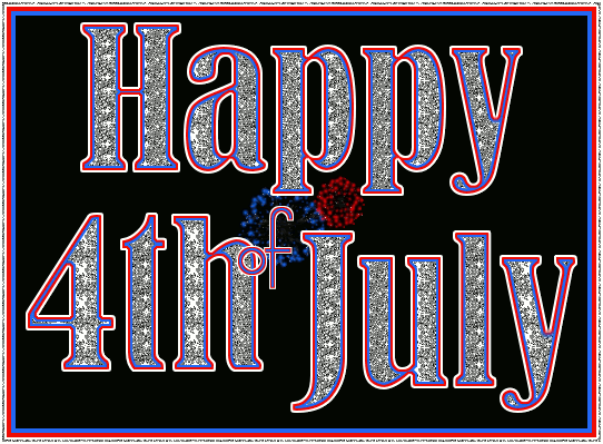 Happy 4th Of July Sparkling Graphic