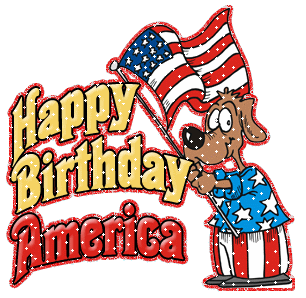 Happy Birthday America Glitter