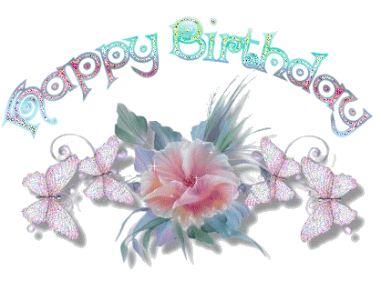 Happy Birthday Shining Butterfly Image