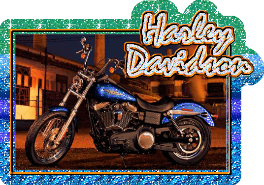 Harley Davidson Glittering Bike
