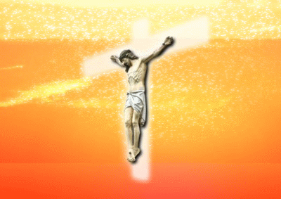 Jesus On Cross In The Sky