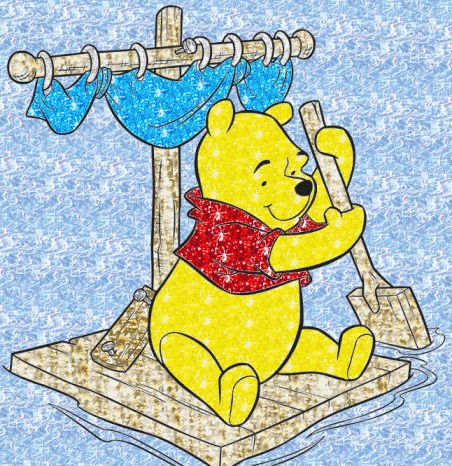 Pooh Boating In The Water