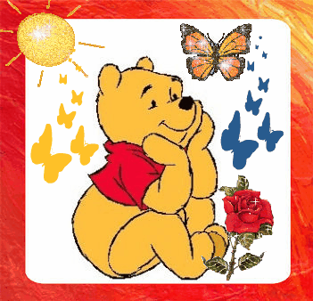Pooh See The Glittering Butterfly