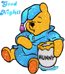 Pooh Sleeping With Honey