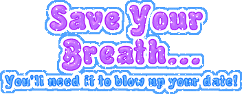 Save Your Breath Attitude Glitter