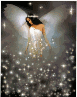Shy Angel Glitter Image