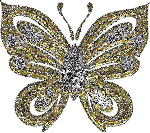 Sparkling Golden Butterfly Image