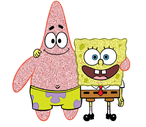 Sponge Bob With His Friend