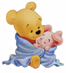 Winnie The Pooh With His Friend In Blanket