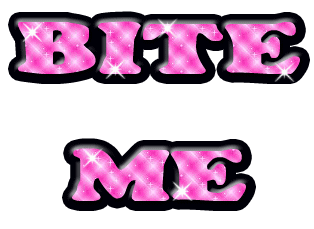 Bite Me Glitter Graphic