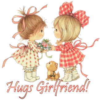 Girlfriend Hugs Glitter