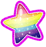 Lovely Star With Rainbow Graphic