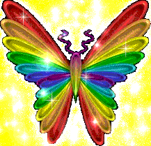 Rainbow Butterfly Glitter Image
