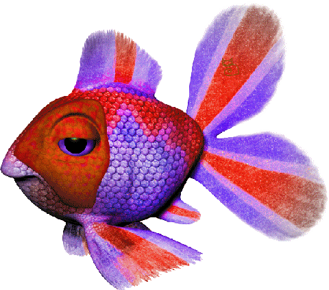Rainbow Glitter Fish