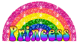 Rainbow Glitter With Princess