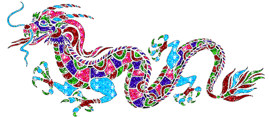 Colourful Dragon Graphic