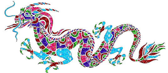 Colourful Dragon Graphic