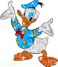 Donald Duck Glitter Picture
