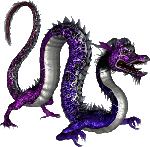 Glittering Purple Dragon