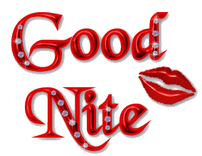 Good Night With Red Lips Graphic