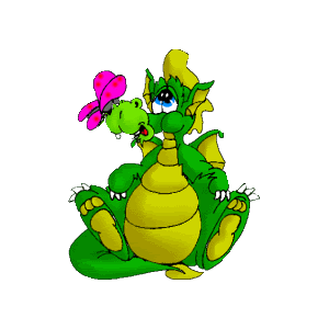 Green Baby Dragon Cartoon Picture