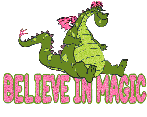Green Dragon Believe In Magic Graphic