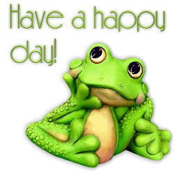 Have A Happy Day Frog Graphic