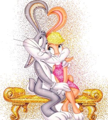 Lovable Bunny Glitter Picture