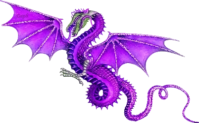 Purple Dragon Glitter