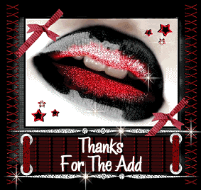 Red And Black Lips Graphic Image