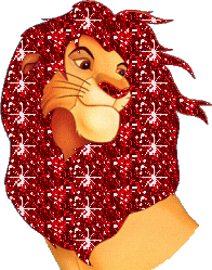 Red Hair Glitter King Lion Picture