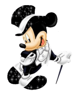 Sparkling Black Mickey Graphic