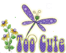 Too Cute Purple Butterfly Graphic