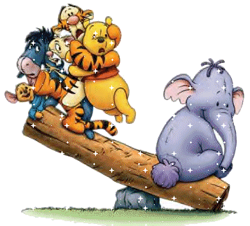 Winnie The Pooh And Elephant Graphic