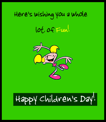 Children's Day Green Graphic