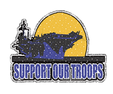 Glittering Support Our Troops Image