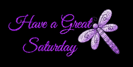 Have A Great Saturday Purple Graphic