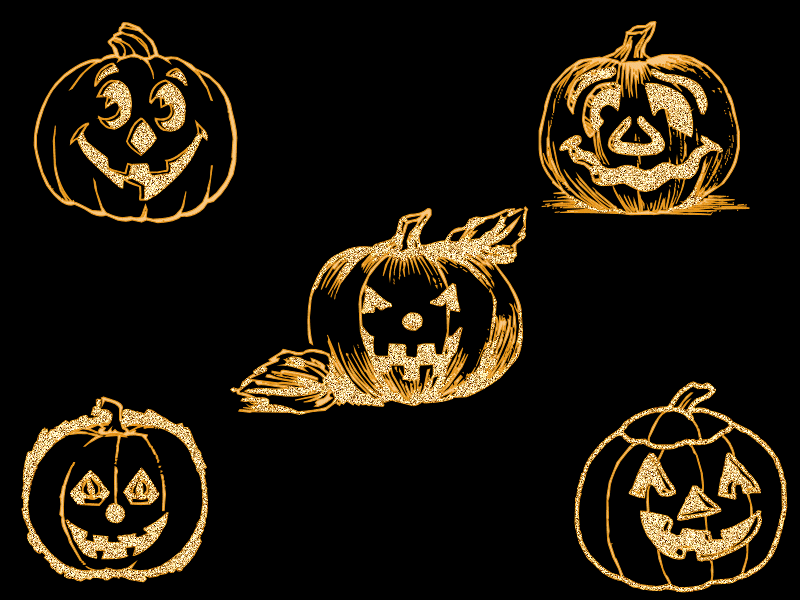Pumpkin Face Halloween Graphic