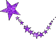 Purple Glitter Star