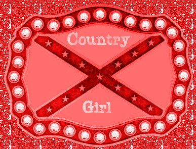 Red Glitter Country Girl