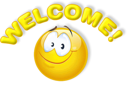 Welcome And Smile Graphic